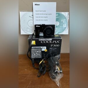 Nikon COOLPIX P300 12.2MP 4.2x Optical Zoom 1080p Full HD Digital Camera Black